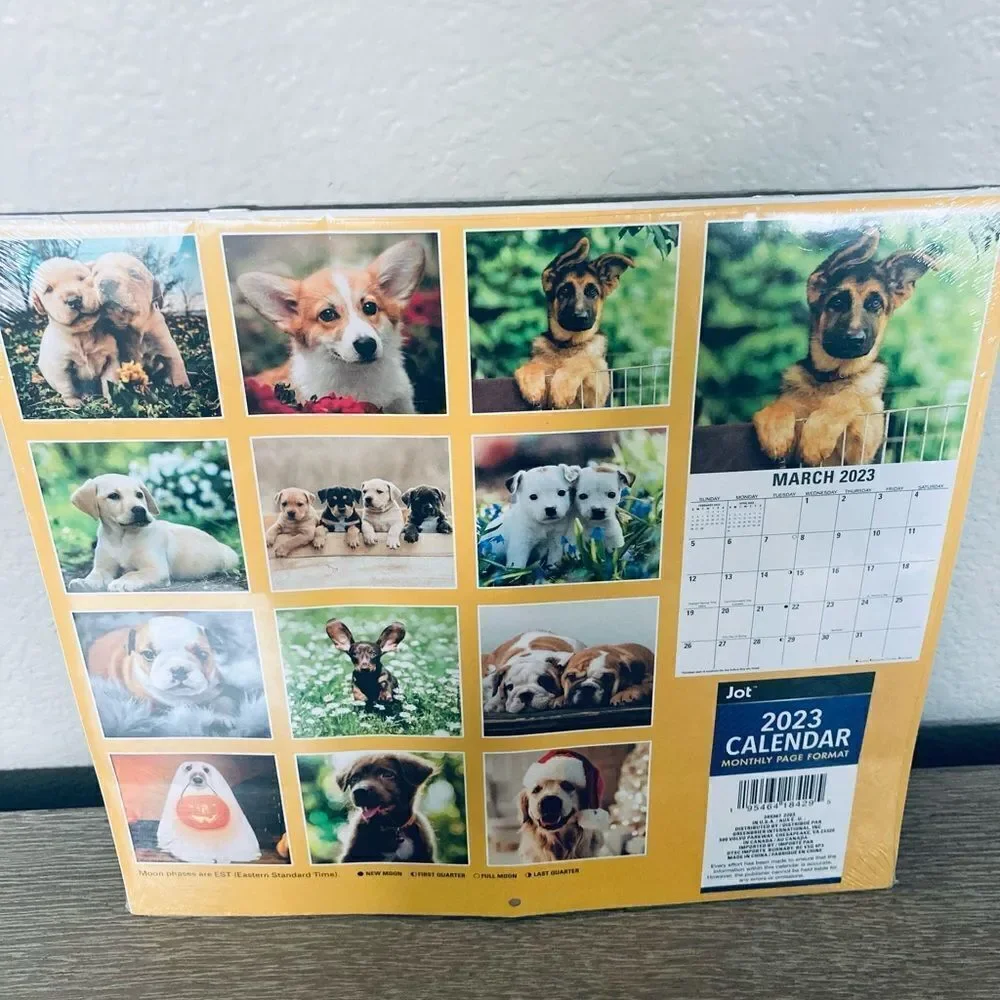 Puppies Dog Wall Calendar 2-pk Set